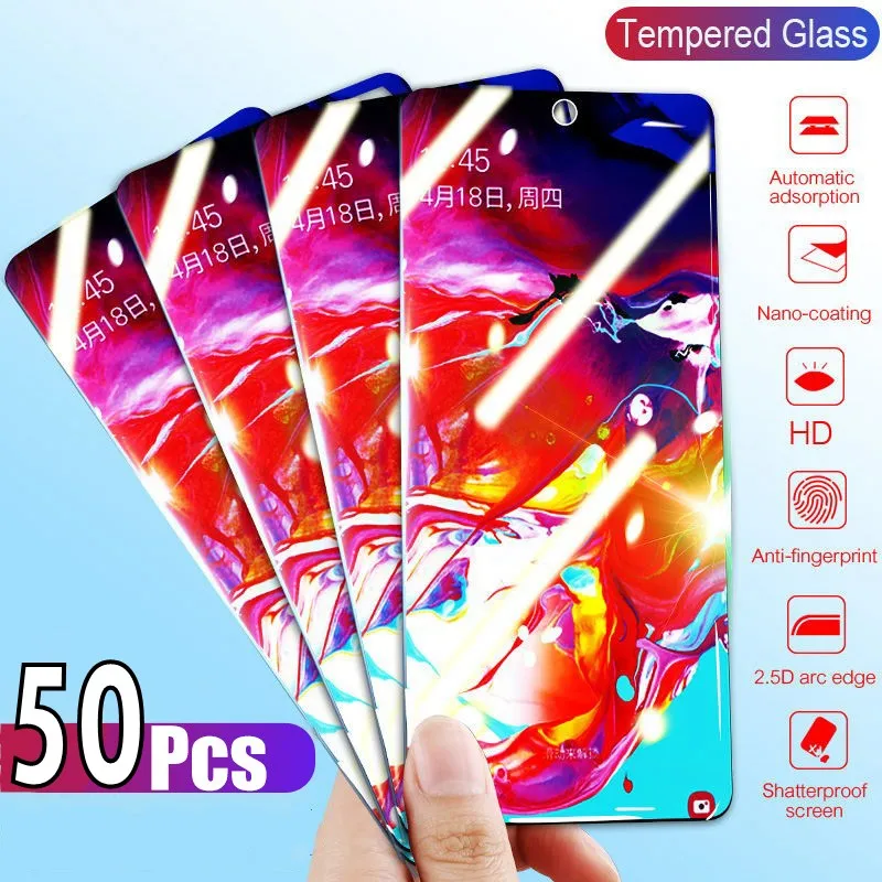 50 шт./лот Взрывозащищенный протектор экрана для Huawei Ascend Honor 30 X10 10 9 8 Lite 9X Pro 9A 8X 8C 8A