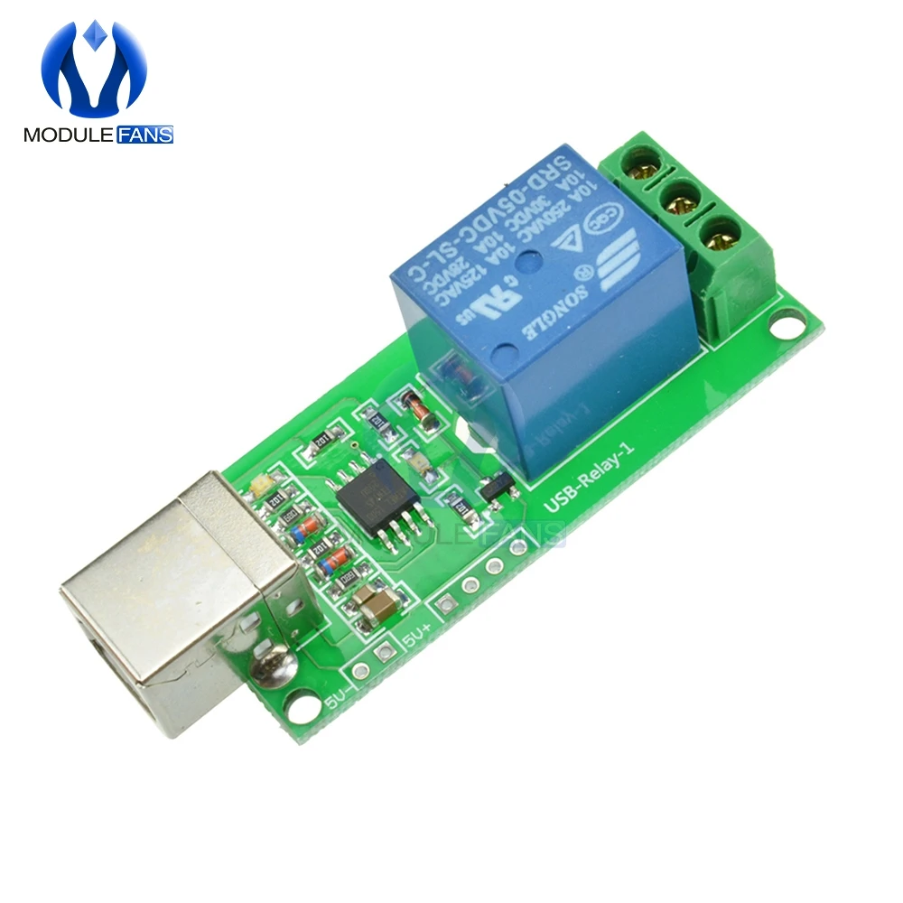 1-канальное USB реле 5 в программируемое Компьютерное управление для умного дома