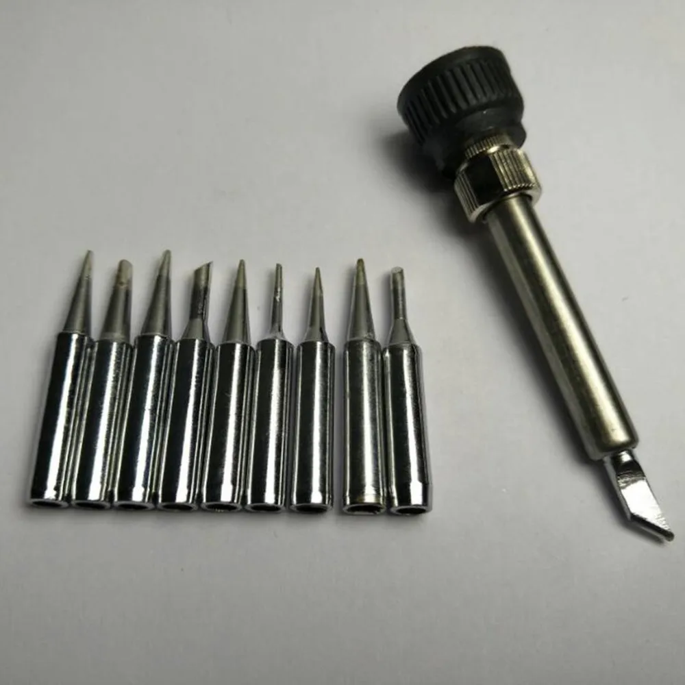 10pcs/SET Lead-free Solder Iron Tip 900M-T casing For 936 SAIKE ATTEN AOYUE KADA YIHUA Soldering Rework Station | Инструменты