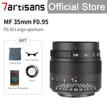 7 artisans 7 artisans 35mm F0.95 grande apertura lente ritratto per Sony E A6600/Fuji FX/Canon ei-m M6/Nikon Z Z9/M4/3 montaggio DC-S1