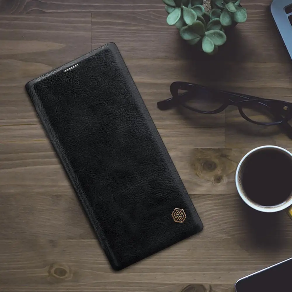 10 шт./лот NILLKIN Qin серии Бумажник Флип кожаный чехол для samsung Galaxy Note 10 plus из натуральной кожи флип чехол