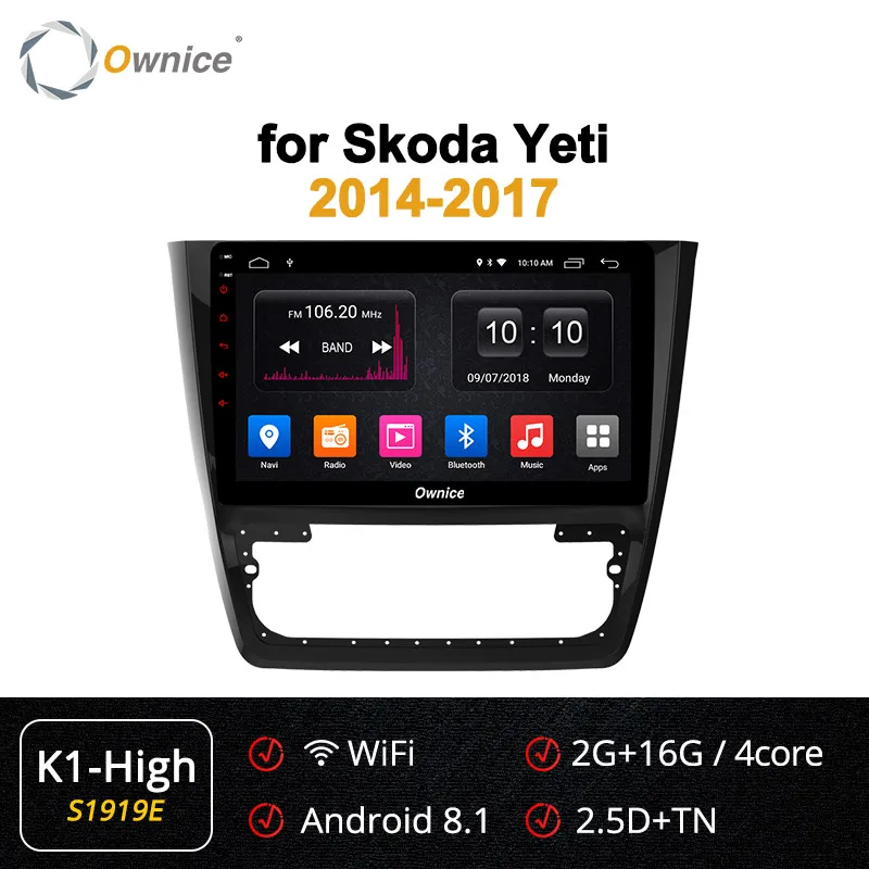 S1919 K1-High Ownice k3 k5 k6 360 Pano ram a Android 9,0 4G ram 64G rom для Skoda Yeti gps Автомобильный Радио плеер 4G LTE DAB+ DSP - Цвет: S1919 K1-High