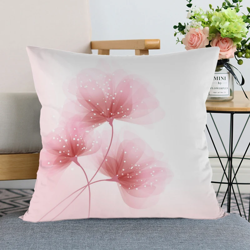 Новое поступление красивый розовый цветок декоративная Свадебные наволочки на подушку индивидуальный подарок для(с одной стороны) наволочки с принтом - Цвет: 2