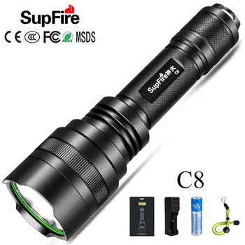 

Super Powerful LED Flashlight C8 SST40 Flash Light 2500lm Linterna LED 18650 Tactical Flashlight Torch Werklamp Rechargeable