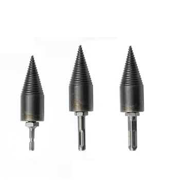 

32/42mm Firewood Drill Bit Square Round Hexagonal Wood Cone Drill Bits Punch Tool Drilling Tools Woodworking