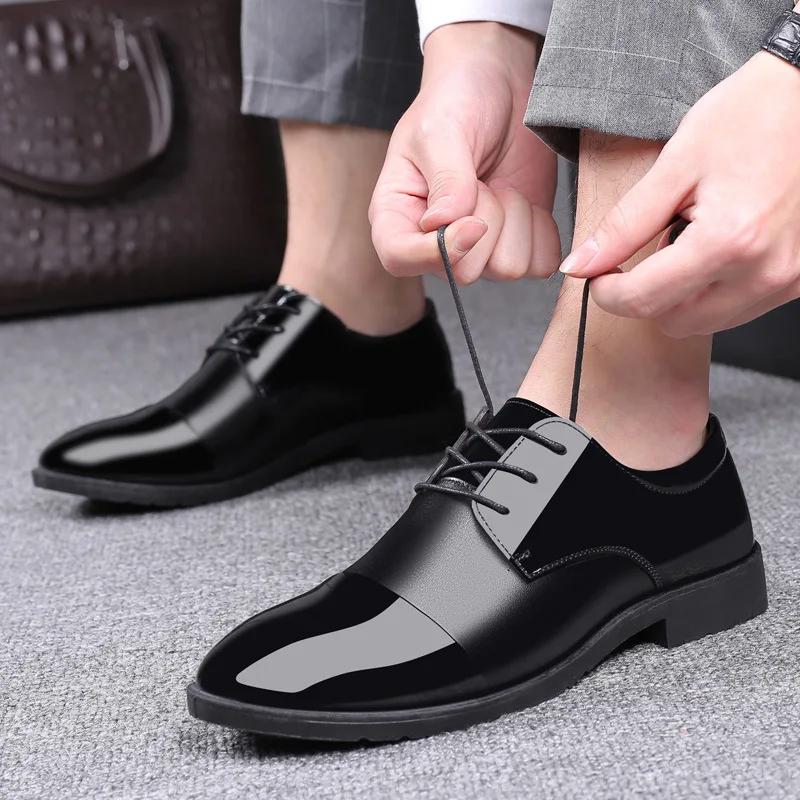 Mazefeng черный мужской костюм обувь вечерние Для Мужчин's итальянские классические туфли из матовой кожи на шнуровке нарядные туфли для мужчин в офисе Social Masculino