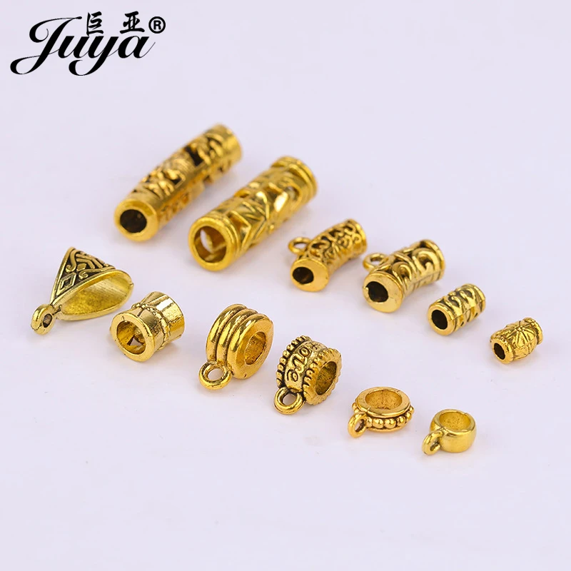 30 colgante de Metal espaciador fianza granos conectores suministros para hecho a mano pulseras collares accesorios de fabricación de la joyería|Piezas de cierre y matarial de joyería| - AliExpress