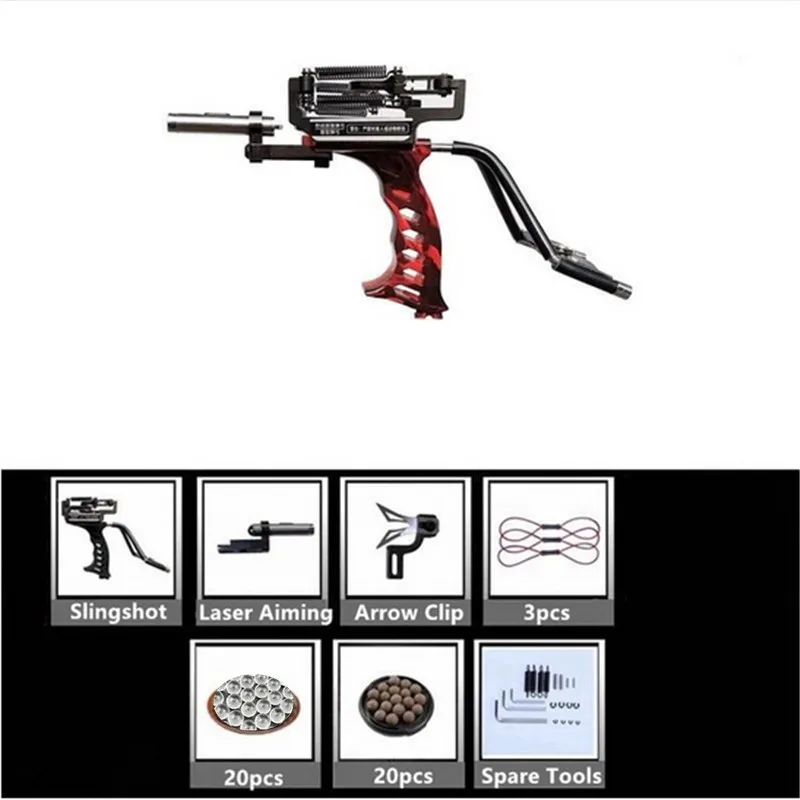 

Powerful Catapult Full Set Fishing Slingshot Arrow Laser Slingshot Powerful Fishing Catapult super strong Slingshot Hunting