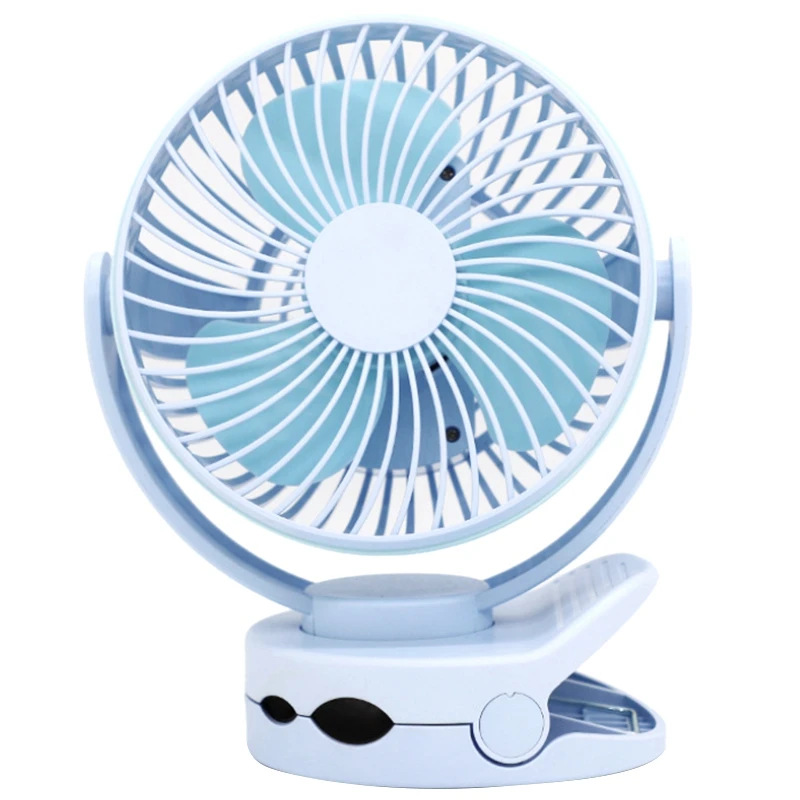 

New Usb Mini Fan Clip Charging Rotating Portable Desktop Silent Table Fan Student Dormitory