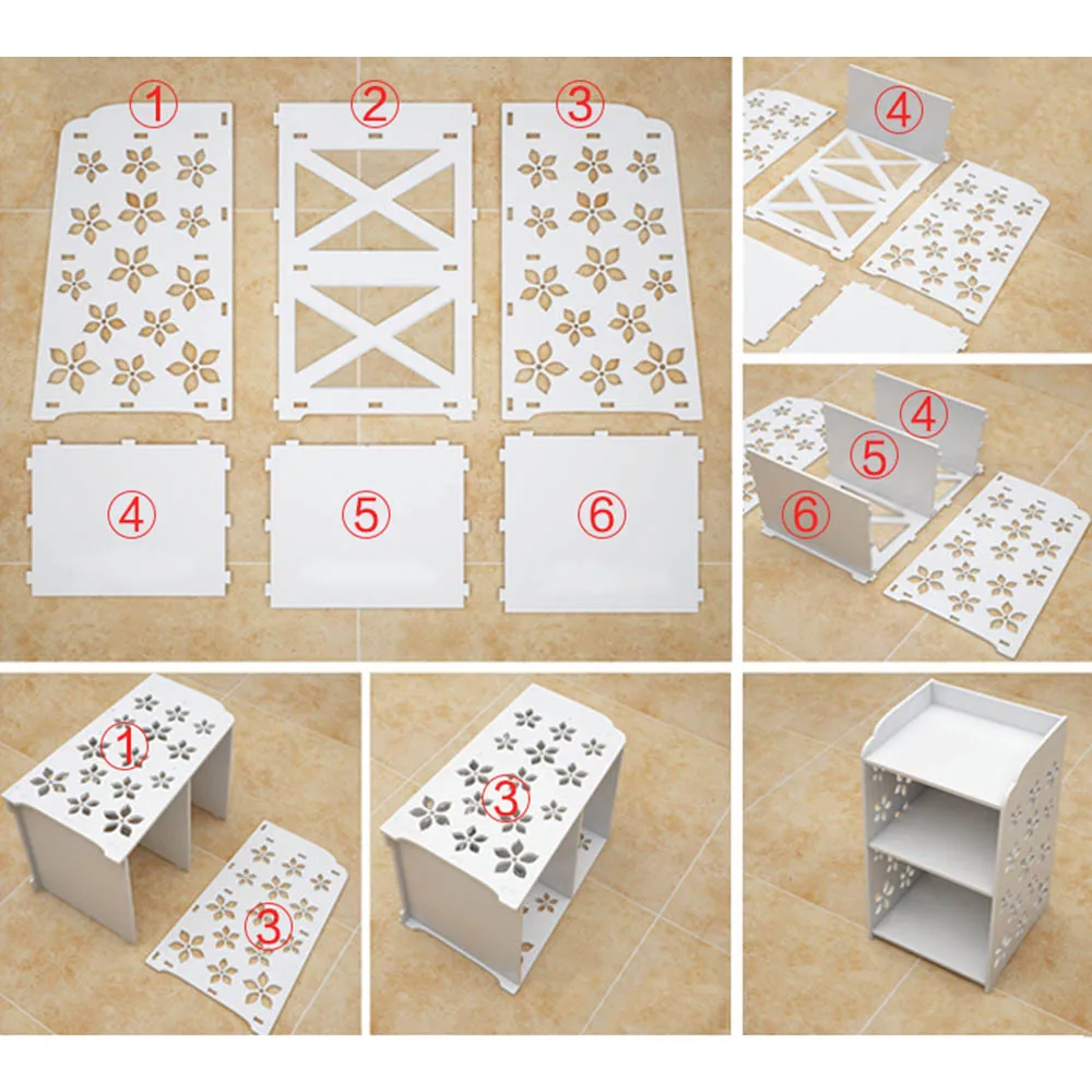 3 уровневая угловая полка Современная прикроватная Многоуровневая стеллаж для