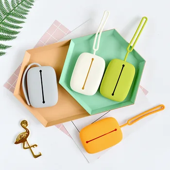 

Silicone Keyring Key Bag Anti-lost Bus Id Card Pouch Organizer Keyring Pouch Bag Xmas Gift Girls Purse Portable Small Wallet