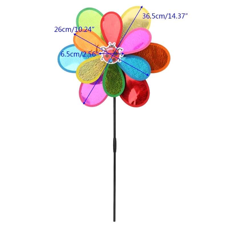 Горячие двухслойные ветряные мельницы ветер Spinner блестки Whirligig домашний двор вечерние украшения