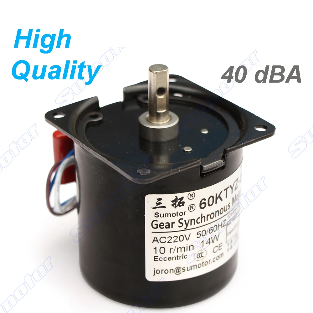 60ktyz 14w 220v Ac Synchronous Gear Motor Cw/ccw Turntable Electric ...