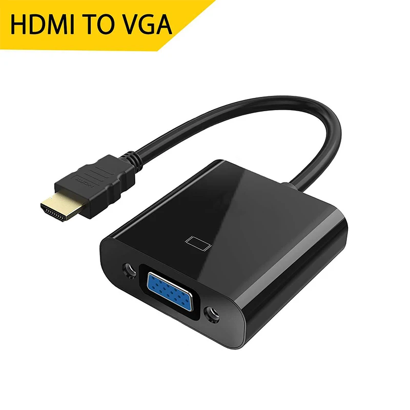 HDMI штекер VGA RGB Женский HDMI к VGA видео конвертер адаптер HDMI VGA кабель 1080P HD ТВ монитор для ноутбука ПК ТВ коробка проектор|Кабели HDMI|   | АлиЭкспресс