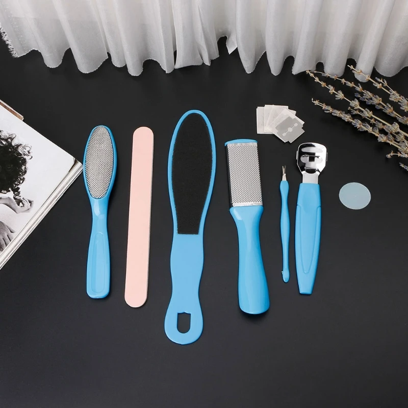 

8Pcs/Set Pedicure Tool Foot Care File Hard Dead Dry Cuticle Skin Callus Remover X5XC