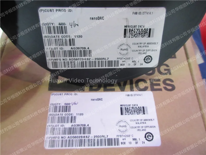 AD5602BKSZ-2500RL7 цифро-аналоговые преобразователи-ЦАП 8 бит низкий V одиночный Supplys чип