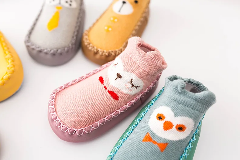 Spring And Autumn New Style Infant Ankle Sock Cartoon Men And Women Baby xue ayumi wa Soft-Sole Anti-slip Cotton Socks Children
