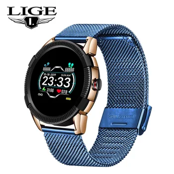 

LIGE New Sport Smart Watch Men Women Heart Rate Blood Pressure Monitoring Waterproof Smartwatch Pedometer For Android IOS+Box