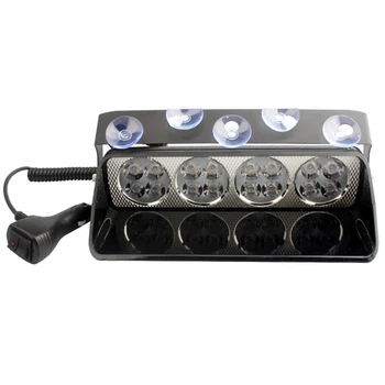 

16 LED Auto Car Police Flash Strobe Light Dash Emergency 18 Flashing Led Lamp Blue Warning Light Day Running Flash Light