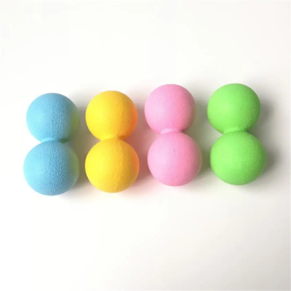 Yoga Hockey Fascial Massage Ball, TPE Peanut, Fitness Ball for Foot Back, Arm Muscle Relax, Stress Relief, Home Exercise Workout