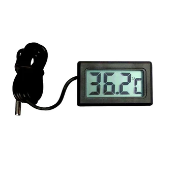 

LCD Display Pet Supplies Car Accessorizes Electric Portable Mini Built In Probe Reptile Feeding Household Digital Thermometer