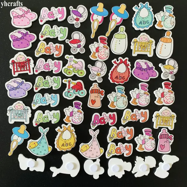 73pcs cute colorful Hello Baby Die Cuts Stickers for Scrapbooking Happy  Planner/Card Making/Journaling Project