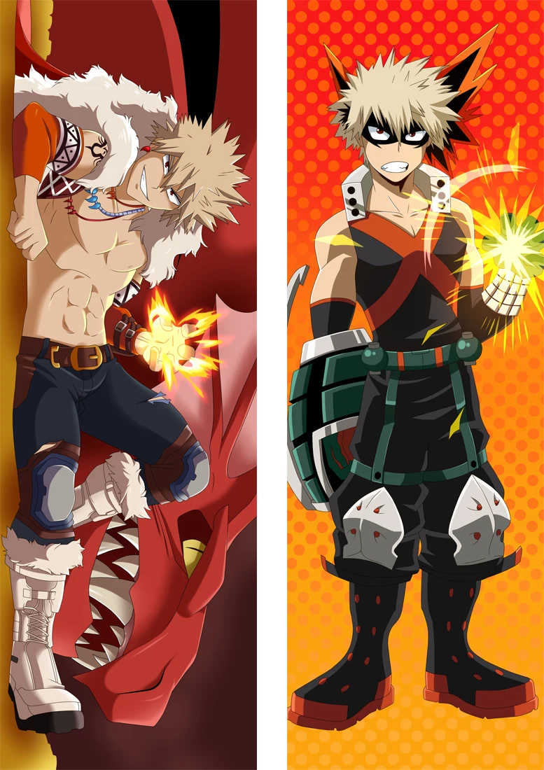 Boku без мой герой Академии Bakugou костюм кацуки для косплея Подушка Dakimakura Чехол