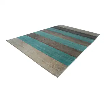 

270x360 Cm Turquoise Handmade Oushak Rug-9x12 Ft