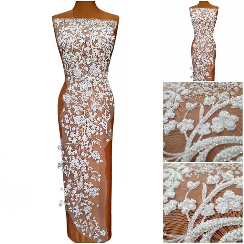 Серебряный Африканский бисер 3D свадебный кружевной дизайн Кристаллы Стразы лиф