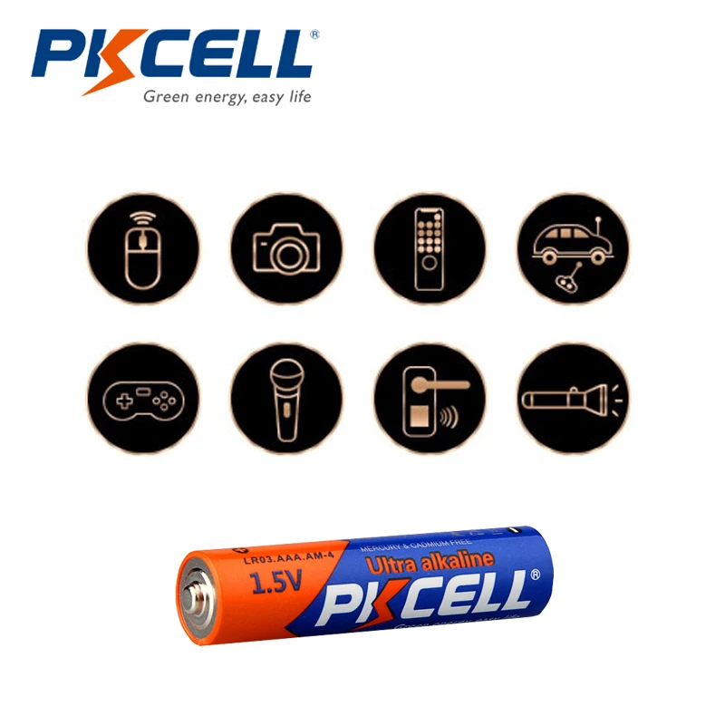 24 шт./6 карт PKCELL аккумулятор aaa lr03 1 5 V сухие щелочные батарейки E92 AM4 MN2400 MX2400 pilas