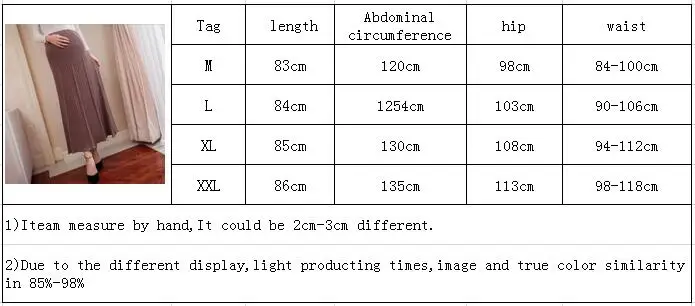 Однотонные трикотажные длинные юбки для беременных; сезон осень-зима; плиссированная юбка для беременных; большие размеры; женские юбки
