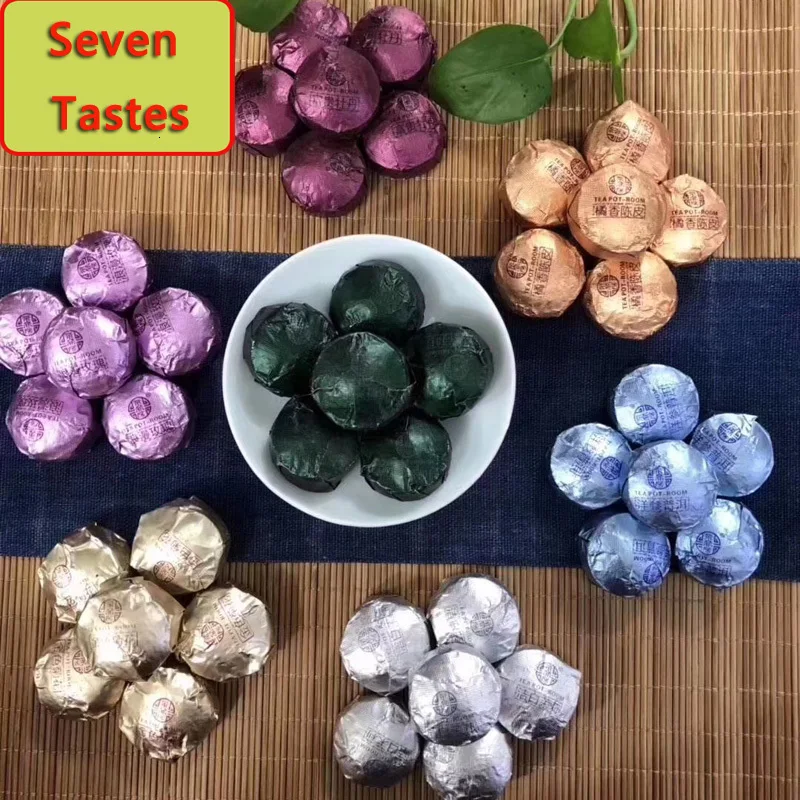 Puɾr Tea Flower Yunnan Menghai Mini Xiaotuo with 7 Tastes of 250 g |