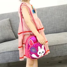 Маленькая милая женская сумка из искусственной кожи с блестками и кроликом для девочек, женские сумки через плечо, брендовый клатч, Детская сумка на плечо, кошелек, сумка bolso mujer# YJ