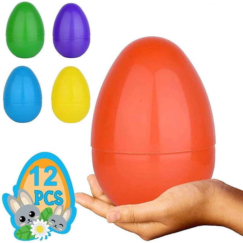 volwassene Reden scheren Nieuwe 12 Jumbo Invulbare Plastic Easter Egg Hunt Party Supply 7 Inch Paasei  In Diverse Kleuren - AliExpress Huis & Tuin