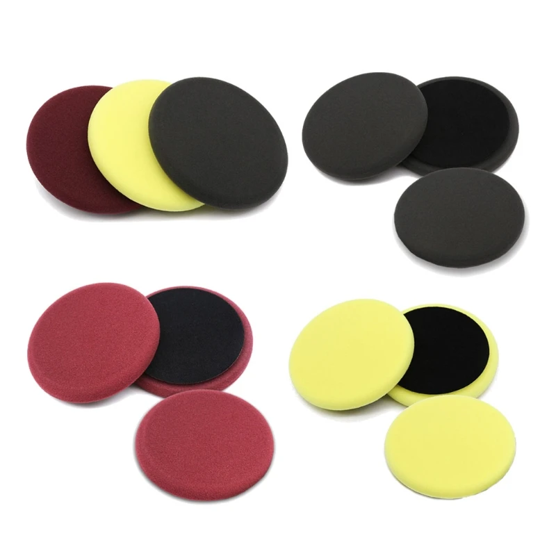 

3pcs/set 6"Sponge Foam polishing pads Buffing Polishing Pads Buffer Pads Car polishing pads for Car Beauty Waxing Polish W91F