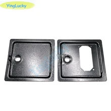 18*19.5cm monnayeur machine arcade divertissement fer pièce de monnaie porte en fer porte noire porte pour accepteur de pièces de monnaie(China)