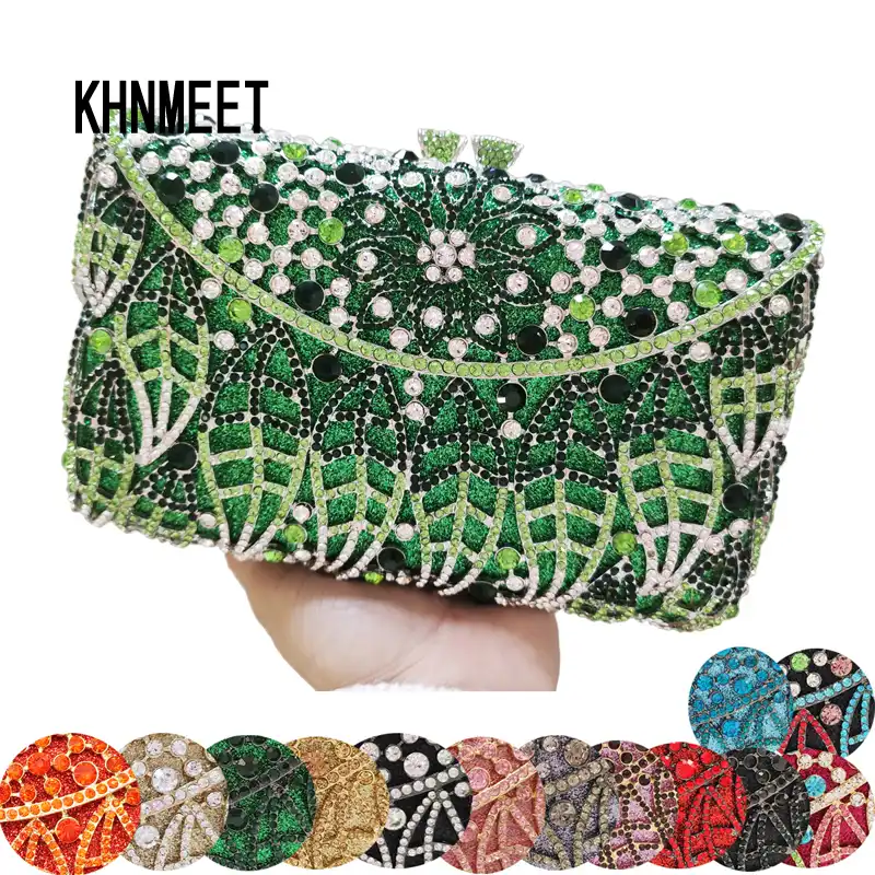 emerald clutch bag