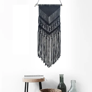 

Bohemian Woven Wall Hanging Decor Macrame Dream Catcher with Tassels Wall Ornament Art Decor for House Party Nursery