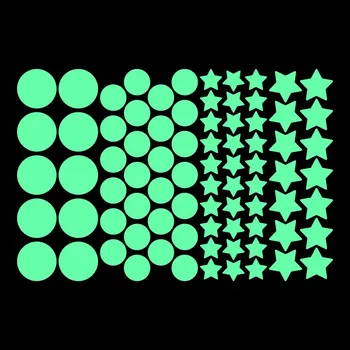 

Small Round Stickers Luminous Stars Stickers Kids Room Children Home TV Background Wall Ceiling DIY Decoration Fluorescent Decal