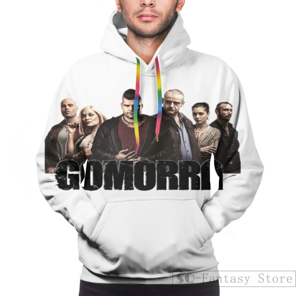 Мужские толстовки, свитшоты для женщин с забавным принтом Gomorra, Повседневная Толстовка с капюшоном, Streatwear