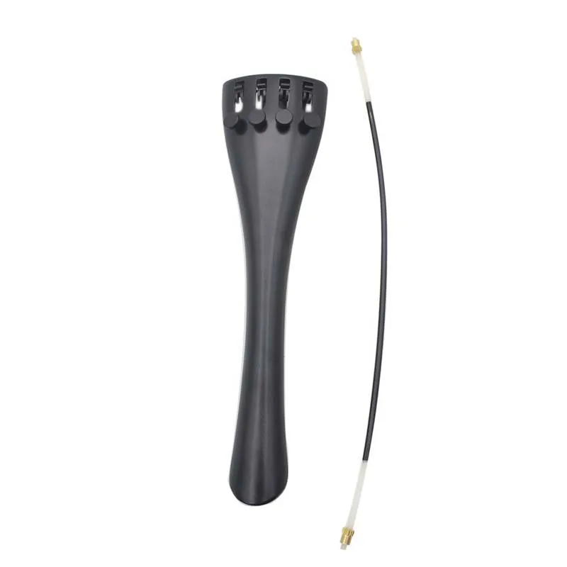 

4/4 Cello Tailpiece with 1pcs Tailgut Tailcord 4 Fine Tuners Aluminum Alloy Durable Strong