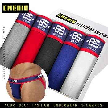 

5pcs/lot Tanga hombre Sexy Gay Underwear Men Thong men jockstrap mens thongs and g strings sissy panties string men lingerie