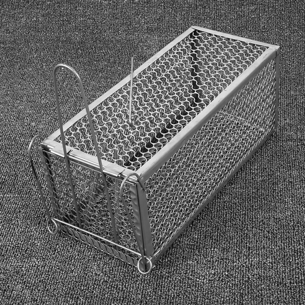 Animal Trap Steel Cage Control Catch 30*12*24cm 1pcs Cage Mouse Hamster Gardening Supplies High Sensitivity Metal