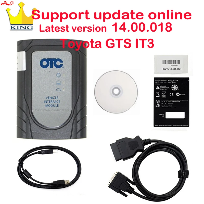 Для TOYOTA OTC последняя V15.10.029 Global Techstream GTS ОТК VIM OBD сканер для Toyota IT3 обновление