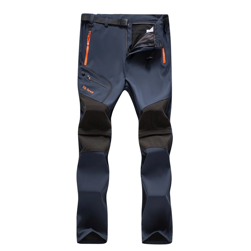 Removable Blue Mountainskin, летние, мужские, женские, 5XL, быстросохнущие, съемные, для пеших прогулок, спорта, походов, рыбалки, кемпинга, альпинизма, брюки, VA712 - Цвет: Removable Blue