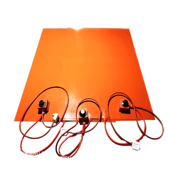 

700*1000*1.5mm 220v 2100w silicone heater for conveyor belt 2000mm lead wire with dial thermostat