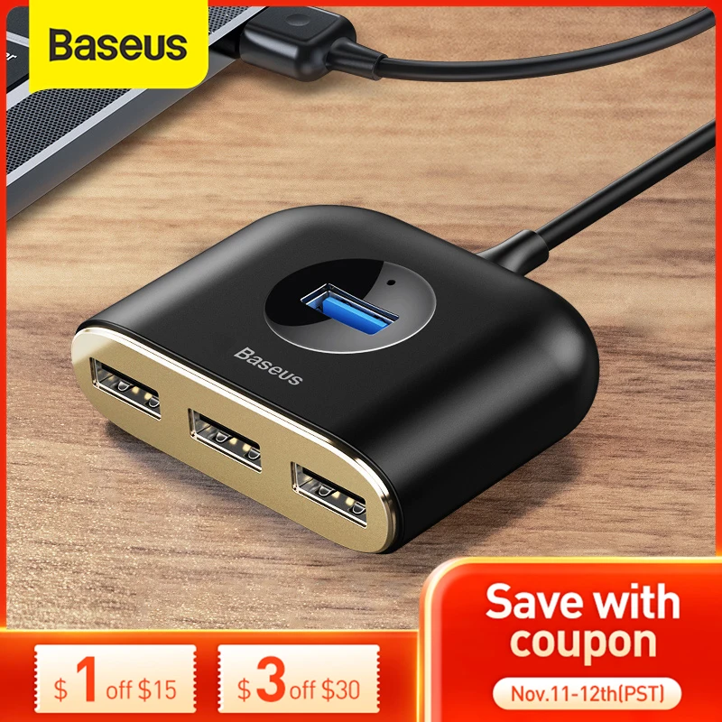 USB-хаб Baseus USB 3 0 Type C для MacBook Pro Air 2020 2 светодиодный сплиттер Huawei хаб ноутбука |