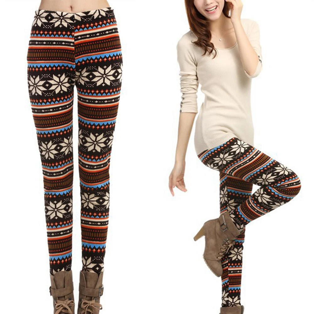Beste Heisse Winter Leggins Frauen Fleece Gefuttert Hassliche Weihnachten Leggings Tribal Schneeflocke Muster Verdicken Winter Legging Frauen Hosen Christmas Leggings Winter Leggings Womenlegging Tribal Aliexpress
