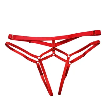 Women Sexy Lingerie Erotic Crotchless Sexy Panties High Elastic Bandage Hollow Out Underwear Lingerie Ladies