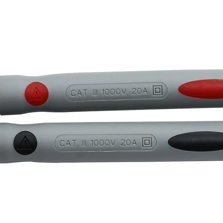 1 пара универсальных пробников, Тестовые провода Pinfor, цифровой мультиметр, игольчатый наконечник, измеритель, мульти тест, er, провод, ручка, кабель 20A LT76